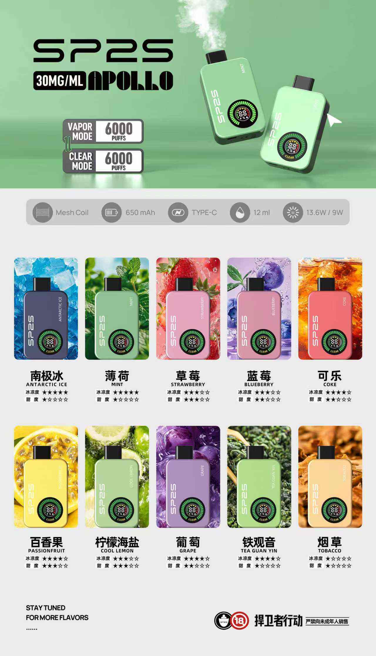   《新款上市》SP2S拋棄式12000口 官方正品 快速出